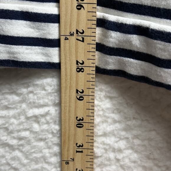 Crown & Ivy Sweatshirt 4X Blue Stripe Plaid Tab Collar Colorful Cozy Contrast - Picture 7 of 7